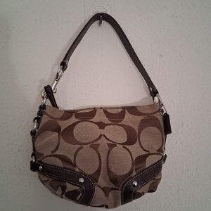 Y2k Mini Coach Carly Signature Shoulder Bag